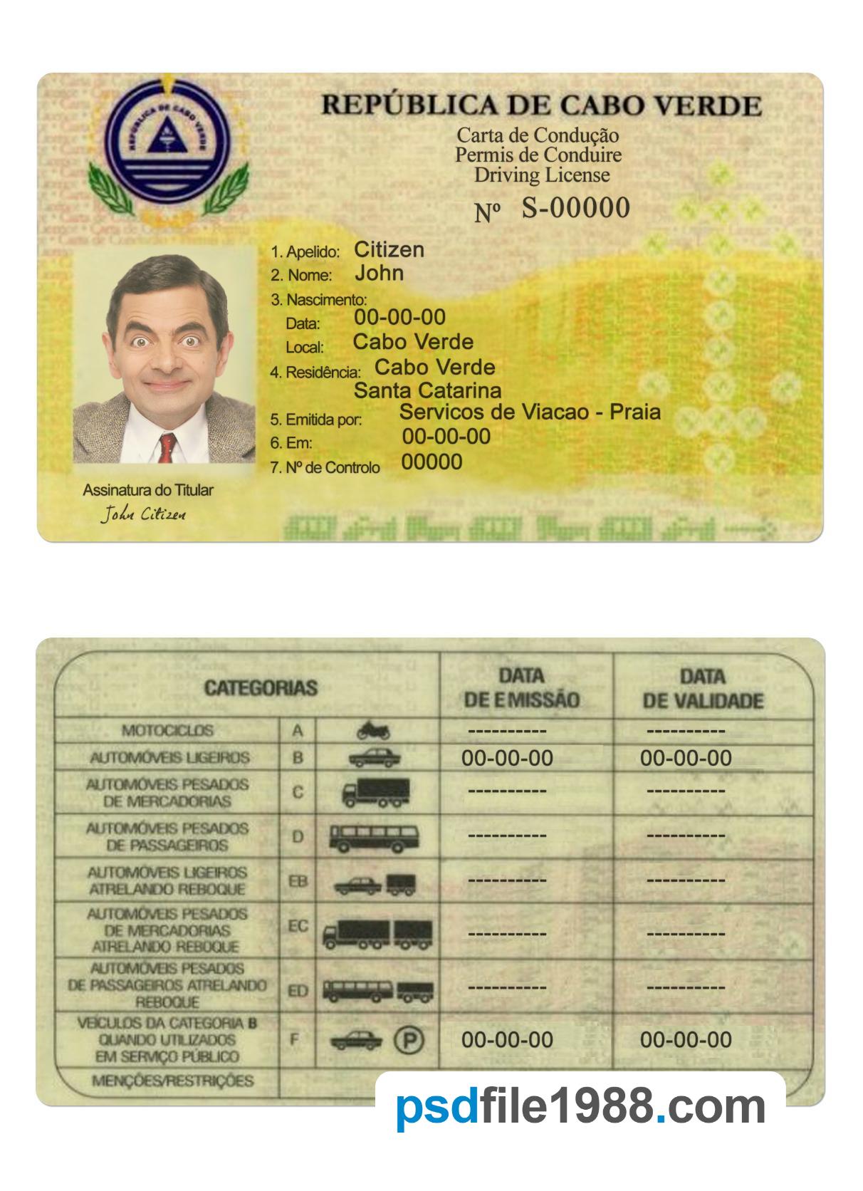 Cabo Verde Driving License
